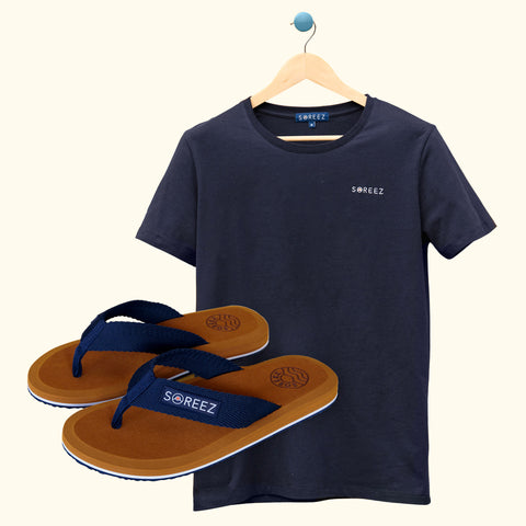 Tongs + T-shirt décapsuleur