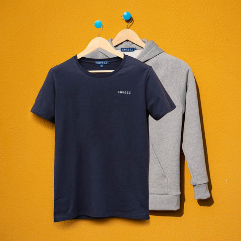 Pack Sweat à capuche + T-shirt décapsuleur Bleu